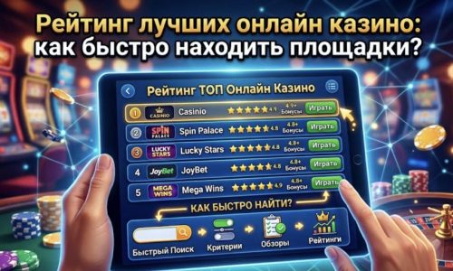 Рейтинг лучших онлайн казино: как быстро находить площадки и выбирать надежные ресурсы.